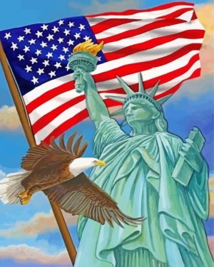 NYC Statue Of Liberty paint by numbers