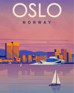 Norway Oslo Poster Paint By Numbers