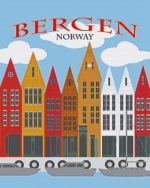 Norway Bergen Poster Paint By Numbers