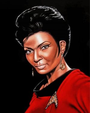 Nyota Uhura Star Trek Illustration Paint By Number