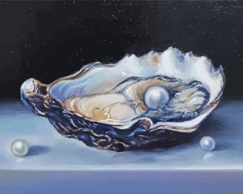 Oyster And Pearls Paint By Numbers