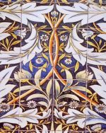 Panel Of Ceramic Tiles William Morris paint by numbers