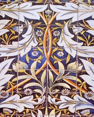 Panel Of Ceramic Tiles William Morris paint by numbers