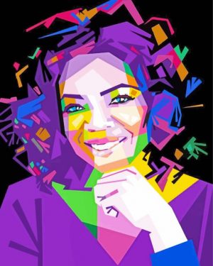 Pop Art Oprah paint by numbers