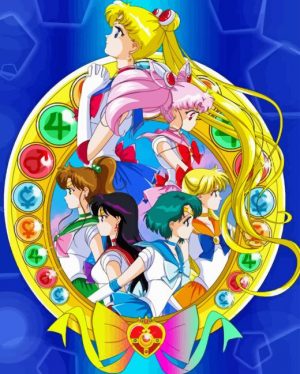 Powerful Sailor Scout Paint By Number