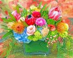 Protea Bouquet Paint By Numbers