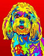 Rainbow Pop Art Cockapoo Paint By Number