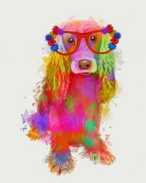 Splash Cocker Spaniel Paint By Numbers