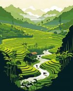 Rice Terraces Paint By Number