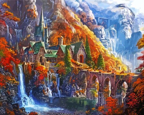 Rivendell Middle Earth Paint By Number