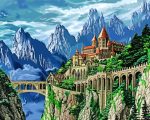 Rivendell Landscape Art Paint By Number
