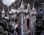 Monochrome Rivendell LOTR Paint By Number