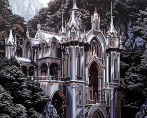 Monochrome Rivendell LOTR Paint By Number