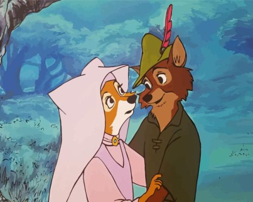 Robin Hood And Lady Marian Paint By Numbers 