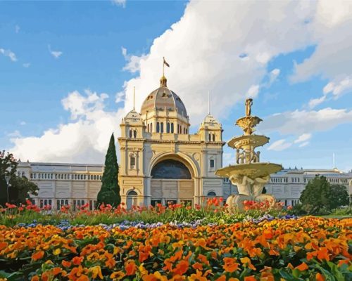 Royal Exhibition Building Paint By Number
