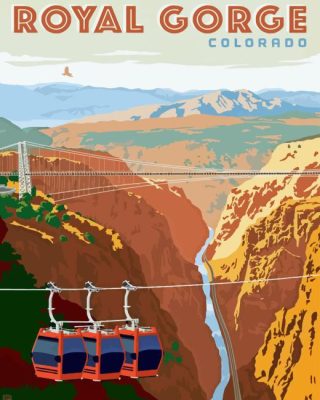 Royal Gorge Colorado Paint By Number