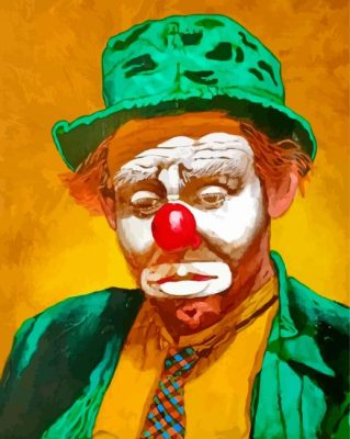 Sad Hobo Clown Art Paint By Number