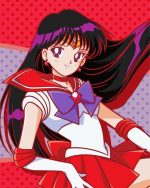 Sailor Mars Anime Paint By Number