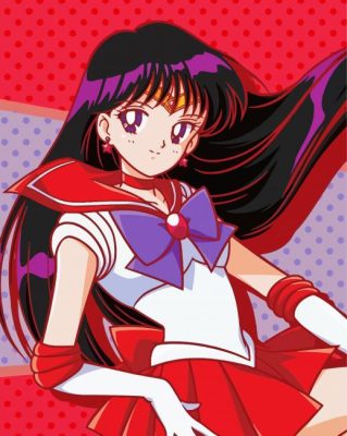 Sailor Mars Anime Paint By Number