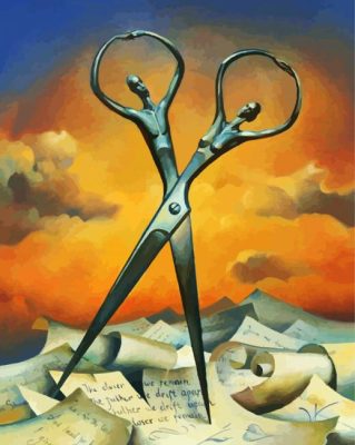 Salvador Dali Scissor Paint By Number