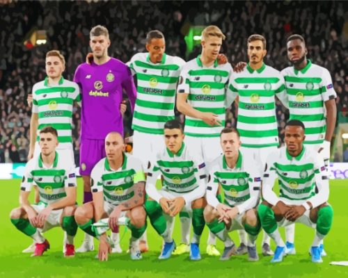 Scotland Celtic Football Team paint by numbers