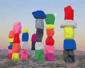 Seven Magic Mountains Paint By Numbers