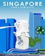 Singapore Poster Paint By Number