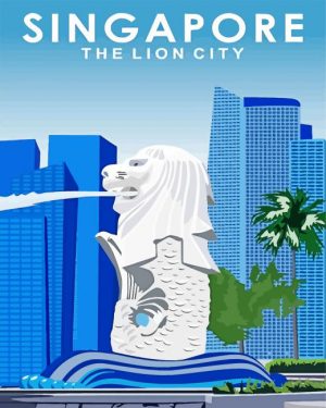 Singapore Poster Paint By Number