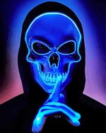 Skull Glow In The Dark Paint By Numbers