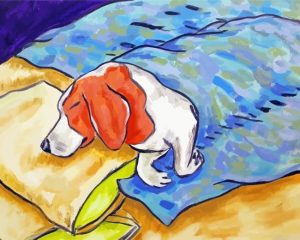 Sleepy Beagle Art Paint By Number