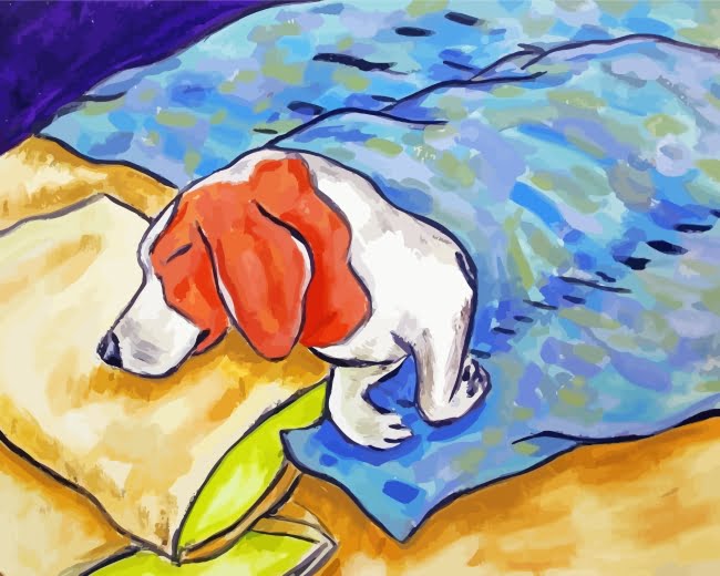 Sleepy Beagle Art Paint By Number