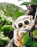 Slow Lorisidae Animal Paint By Number