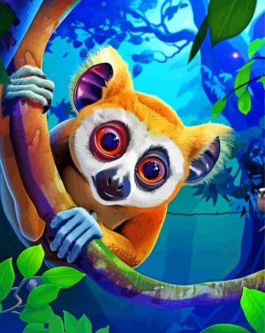 Cute Slow Loris Paint By Number