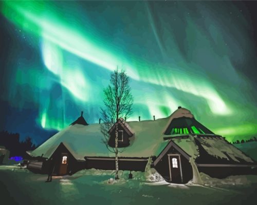 Northern Lights Aurora Paint By Number