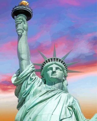 Statue of liberty nyc paint by numbers