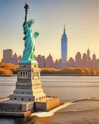 Statue of liberty paint by numbers