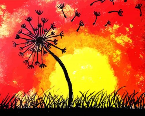 Dandelion Plant Paint By Numbers