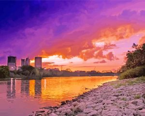Sunset Over Winnipeg paint by numbers