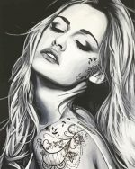 Tattooed Girl paint by numbers