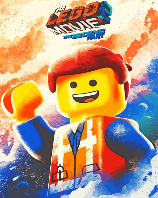 The Lego Movie Poster Paint By Numbers