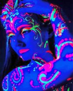 The Glow In The Dark Girl Paint By Numbers