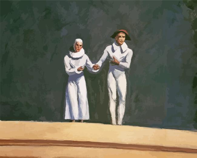 Two Comedians Paint By Number