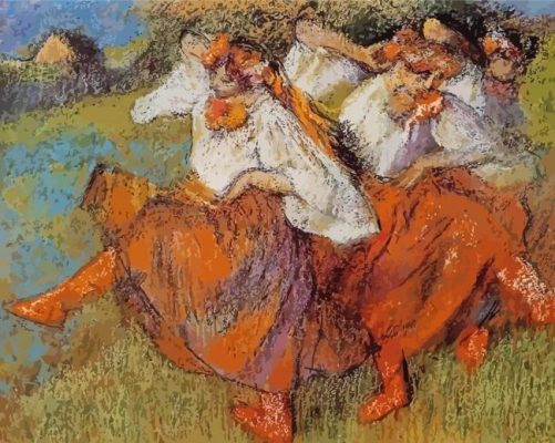 Ukrainian Dancers By Edgar Degas Paint By Numbers