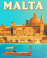 Valleta Malta Poster Paint By Number
