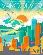 Vancouver Illustration Poster Paint By Numbers
