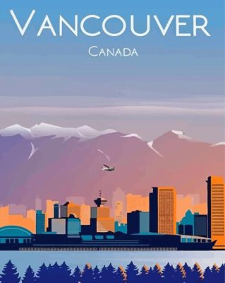 Vancouver Poster Canada Paint By Numbers