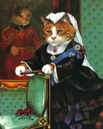 Victorian Cat Paint By Number