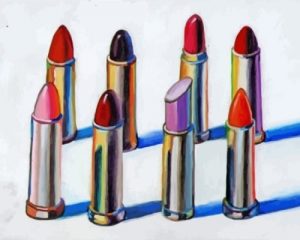 Vintage Lipsticks Paint By Numbers