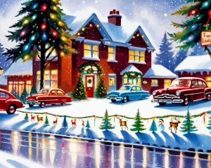 Vintage Christmas Paint By Numbers