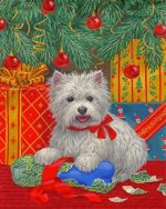Westie Christmas Art Paint By Number